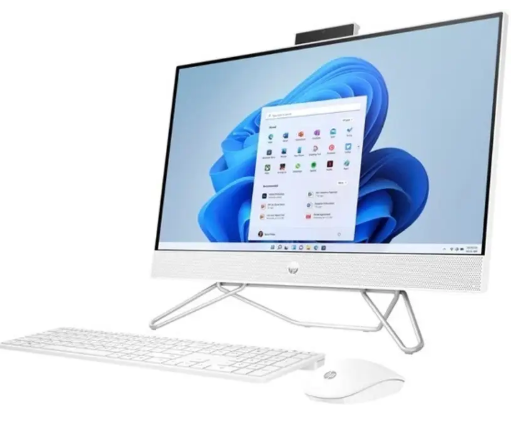 HP All-in-One 27 Core i3 (8 GB DDR4/512 GB SSD/Windows 11 Home/27 Inch Screen/All-in-One 27-CB1345IN) with MS Office